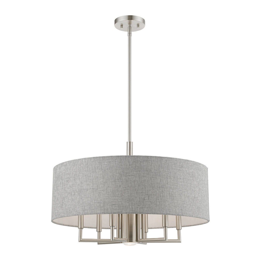 Livex Dakota 46736-91 Chandelier Light - Brushed Nickel