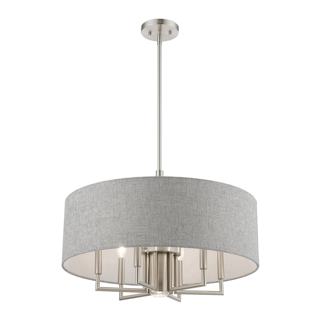 Livex Dakota 46736-91 Chandelier Light - Brushed Nickel