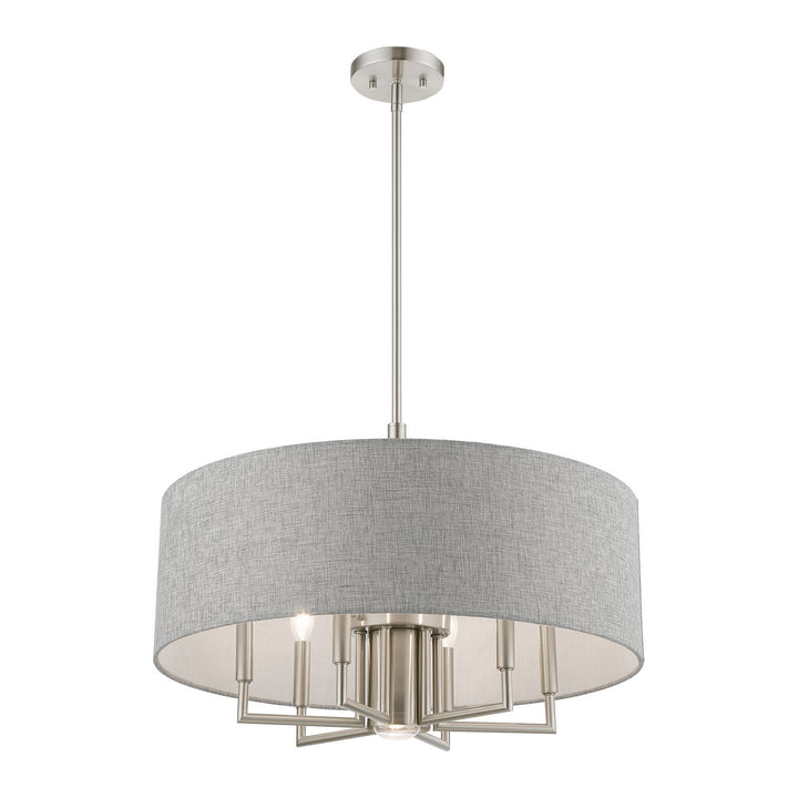 Livex Dakota 46736-91 Chandelier Light - Brushed Nickel