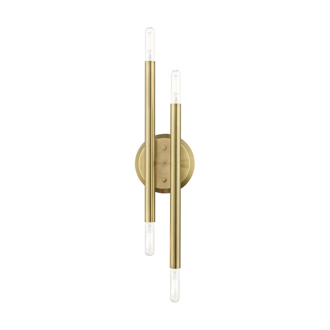 Livex Soho 46771-01 Wall Sconce Light - Antique Brass