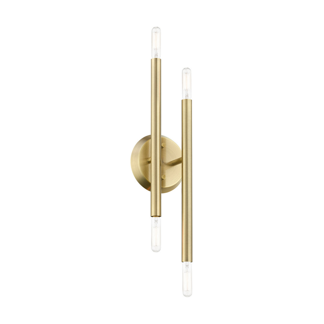 Livex Soho 46771-01 Wall Sconce Light - Antique Brass