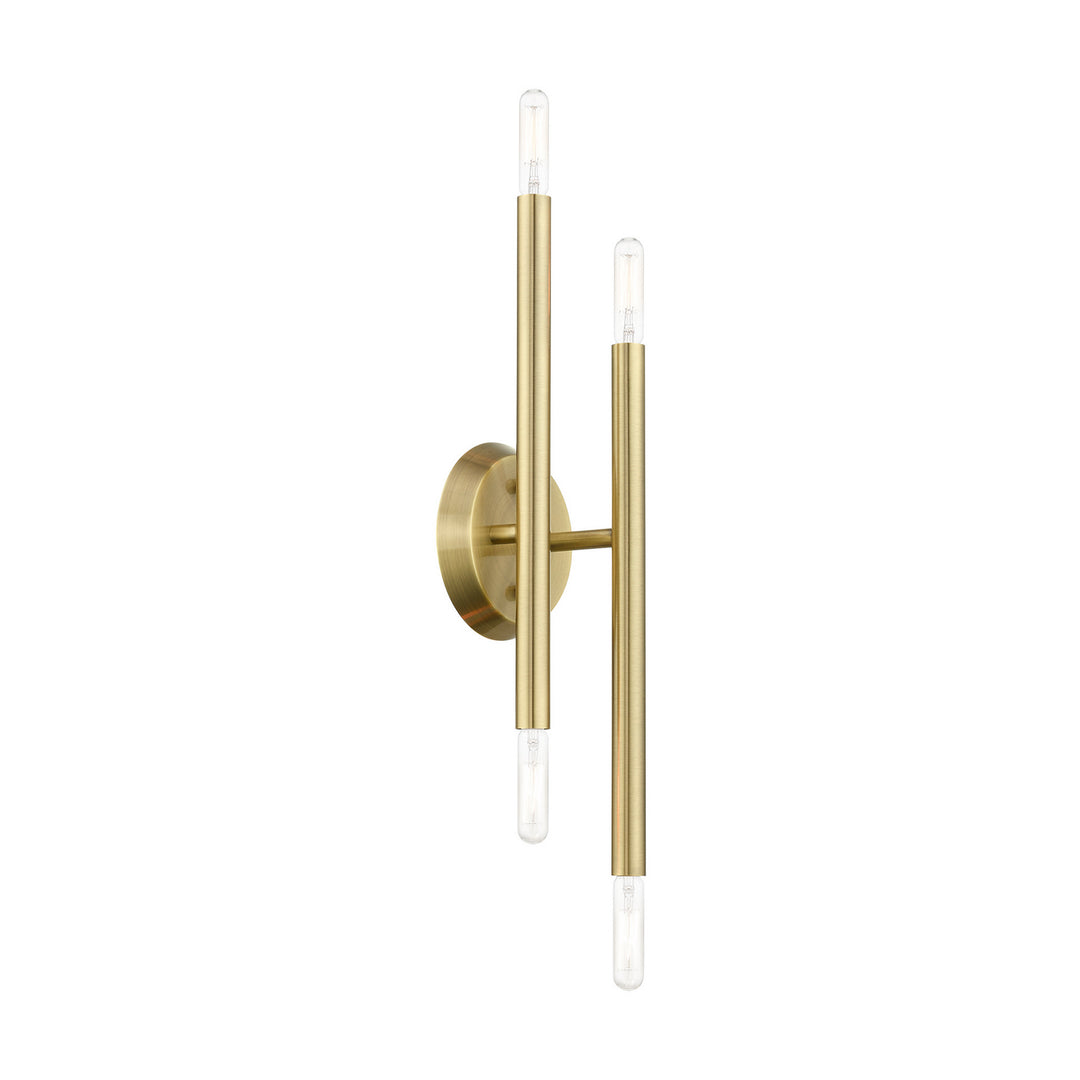 Livex Soho 46771-01 Wall Sconce Light - Antique Brass