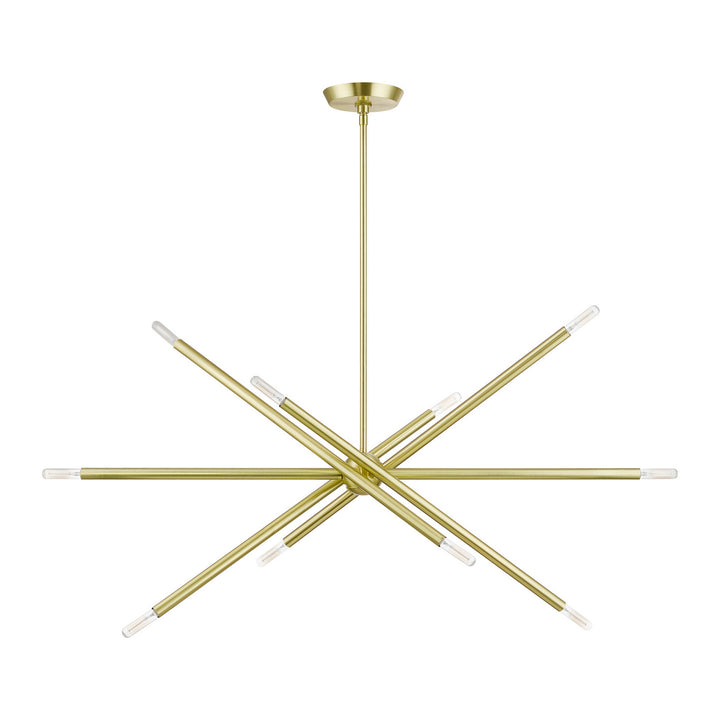 Livex Soho 46777-12 Chandelier Light - Satin Brass