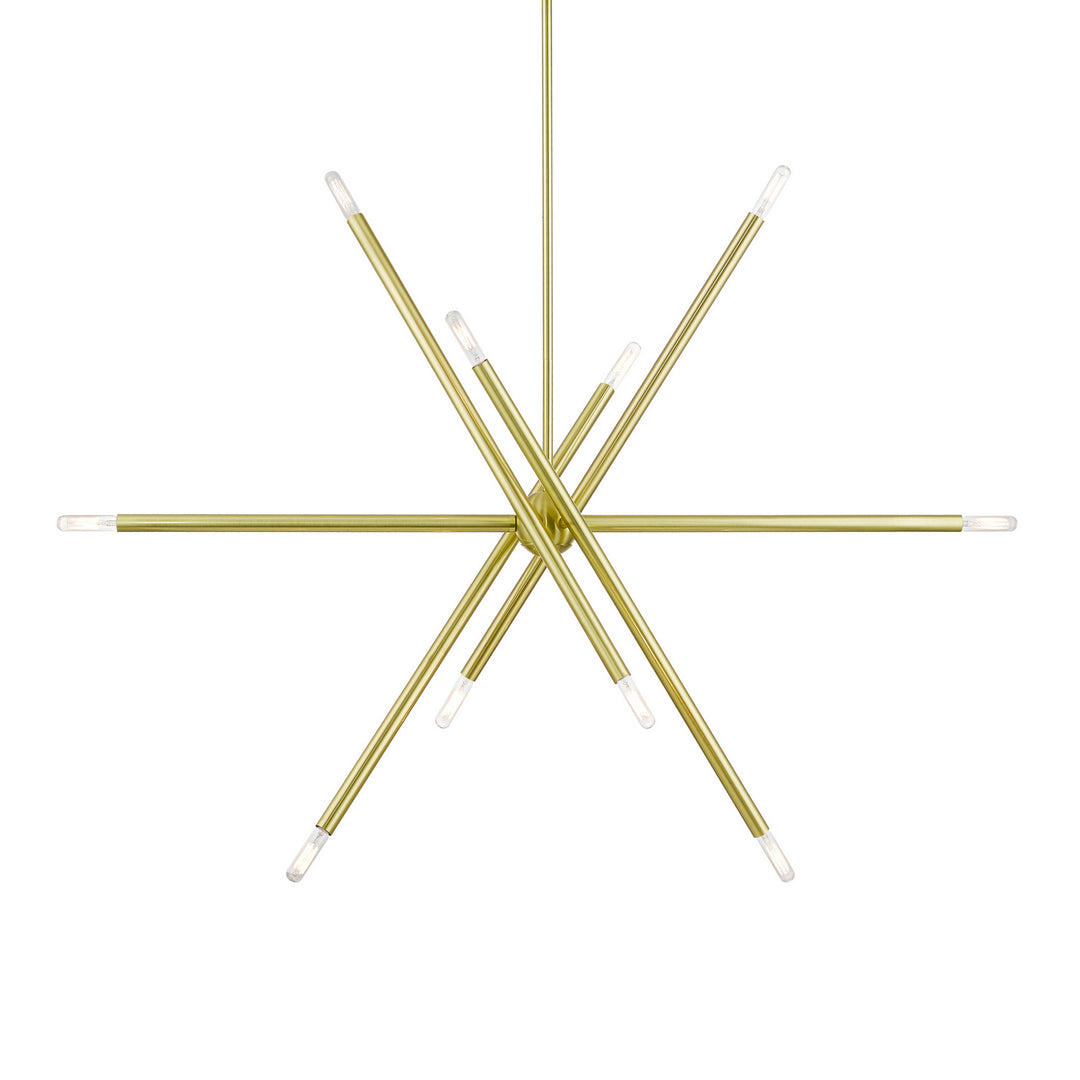 Livex Soho 46777-12 Chandelier Light - Satin Brass