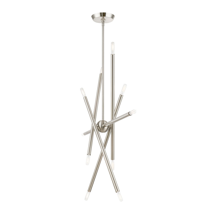 Livex Soho 46777-91 Chandelier Light - Brushed Nickel