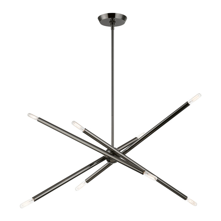 Livex Soho 46778-46 Chandelier Light - Black Chrome