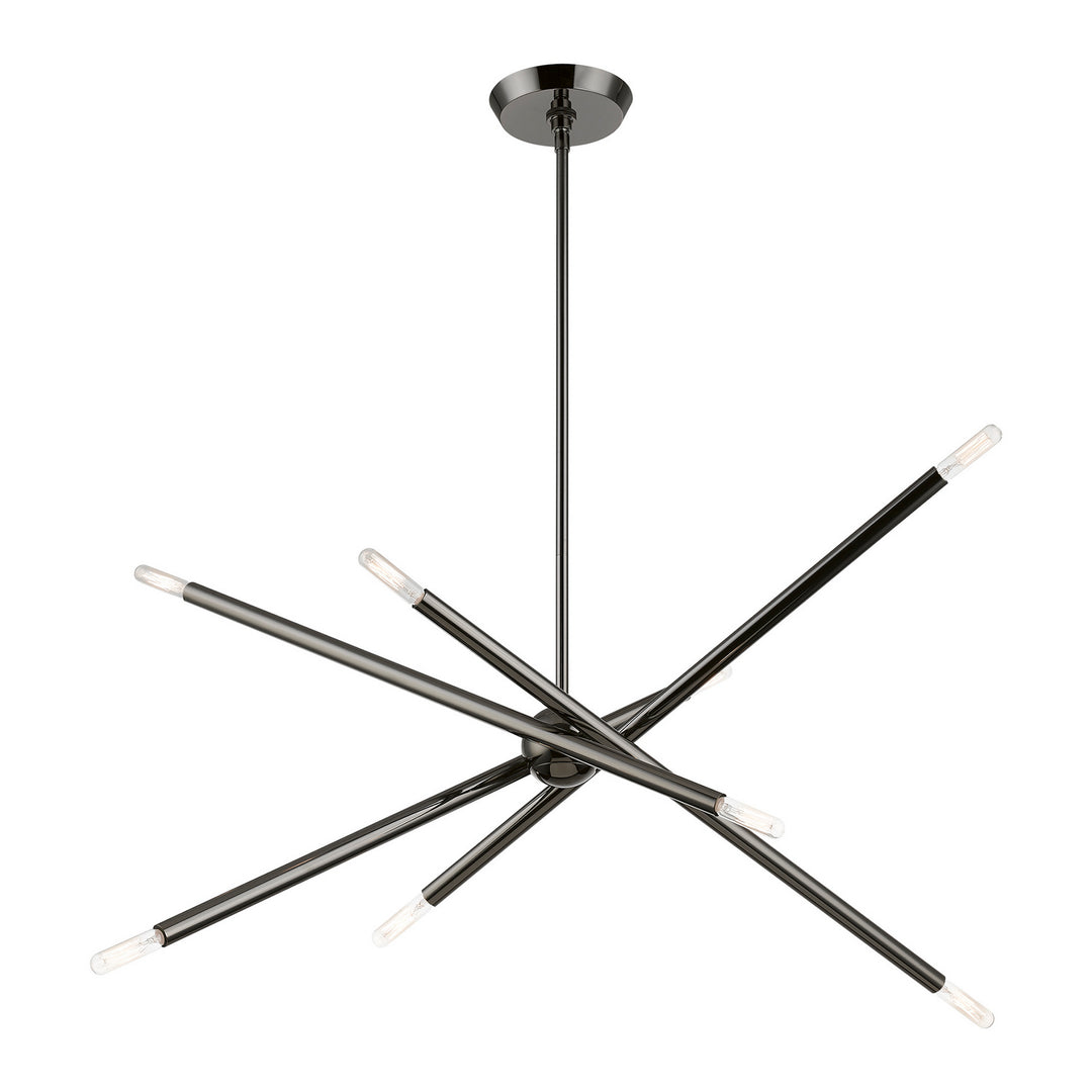 Livex Soho 46778-46 Chandelier Light - Black Chrome