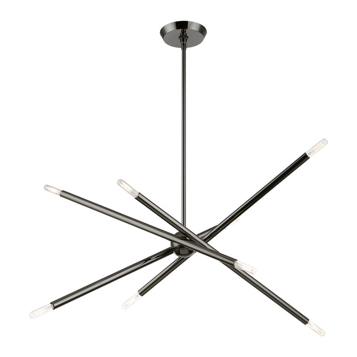 Livex Soho 46778-46 Chandelier Light - Black Chrome
