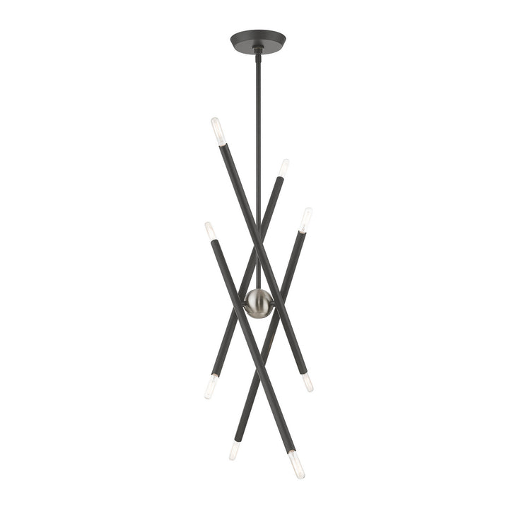 Livex Soho 46778-76 Chandelier Light - Scandinavian Gray