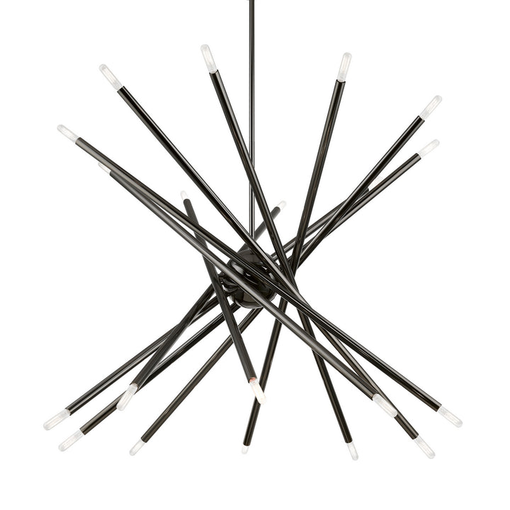 Livex Soho 46779-46 Chandelier Light - Black Chrome
