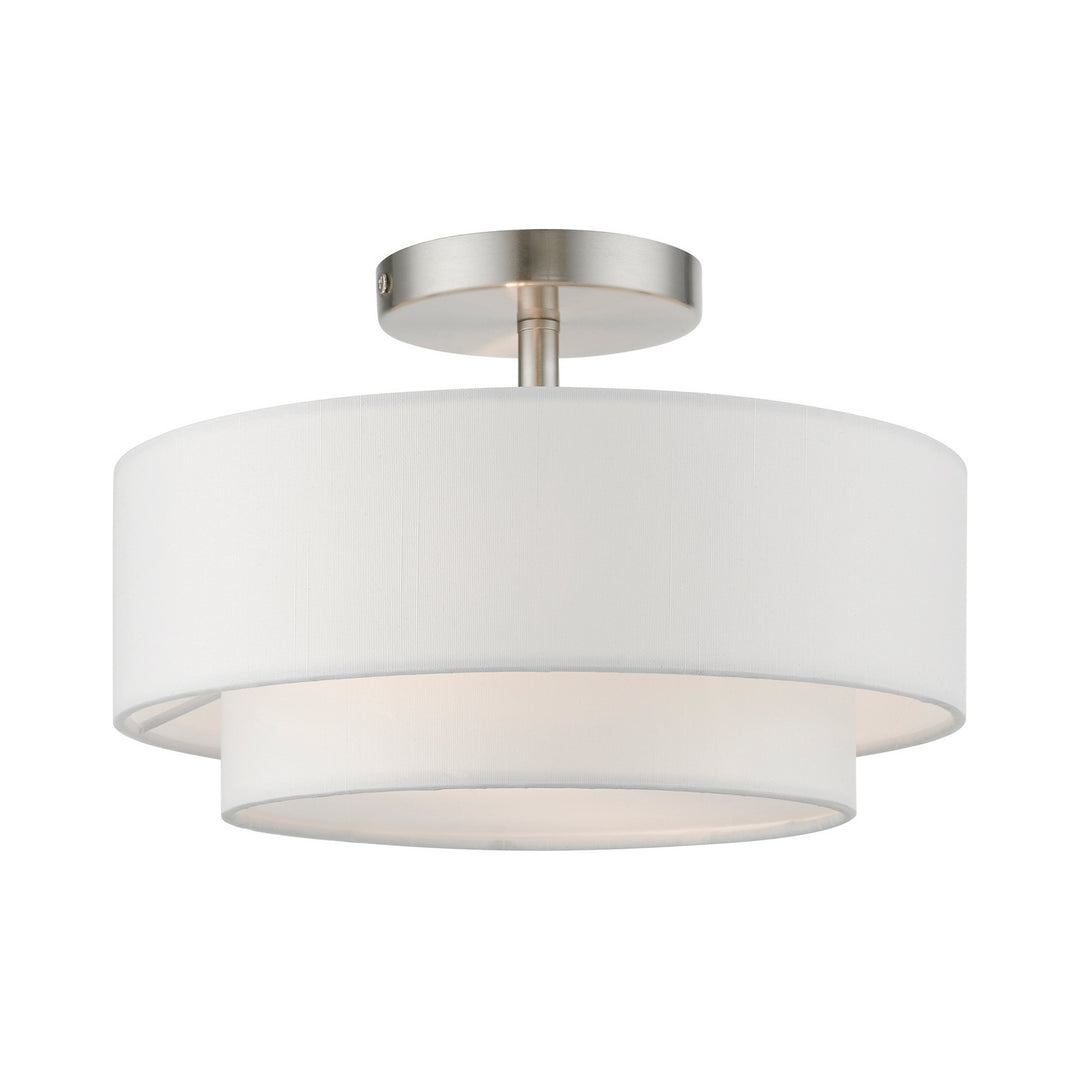 Livex Meridian 47151-91 Ceiling Light - Brushed Nickel