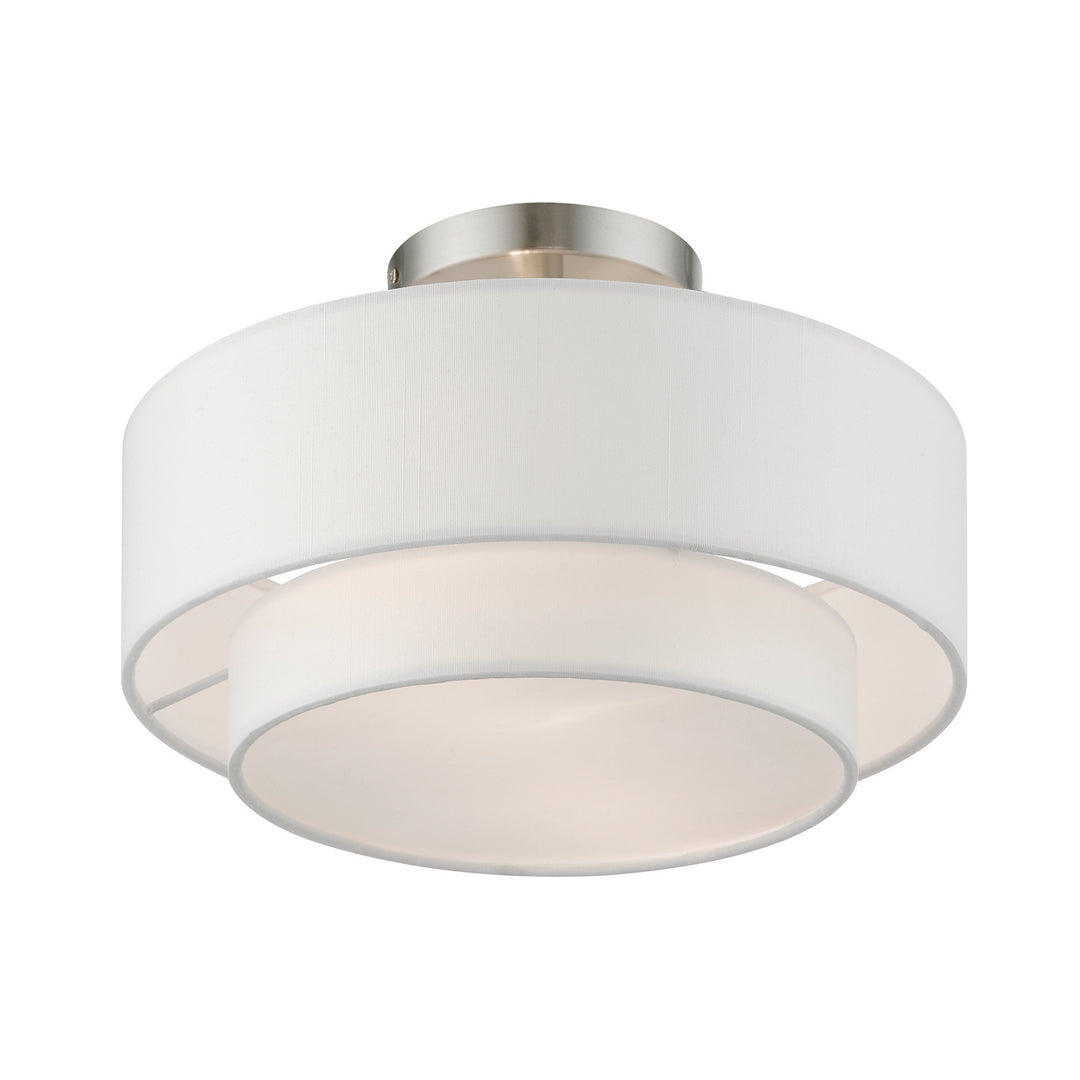 Livex Meridian 47151-91 Ceiling Light - Brushed Nickel