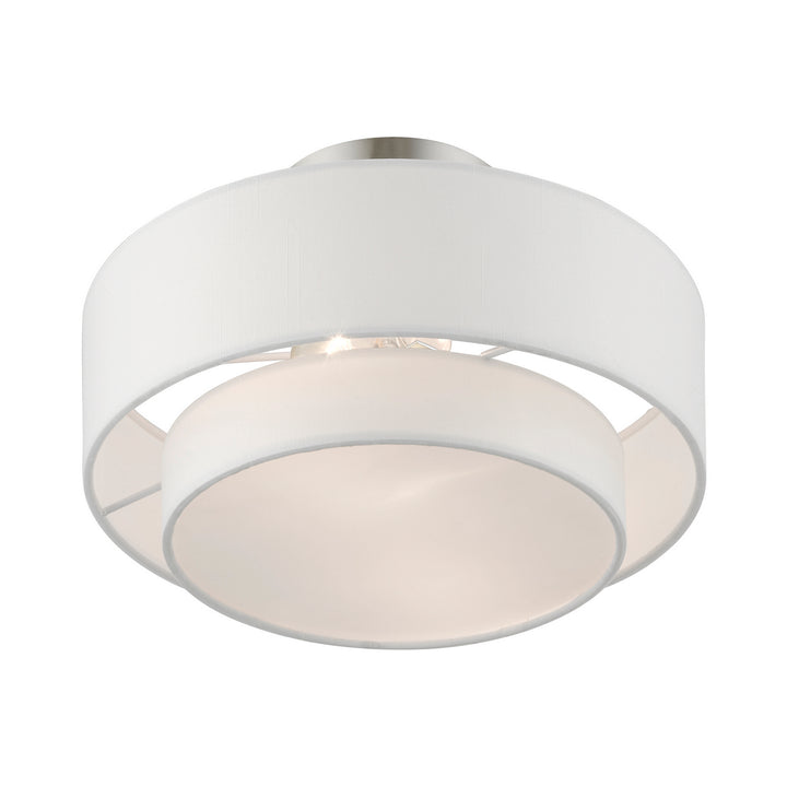 Livex Meridian 47151-91 Ceiling Light - Brushed Nickel