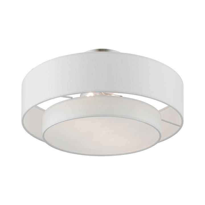 Livex Meridian 47153-91 Ceiling Light - Brushed Nickel