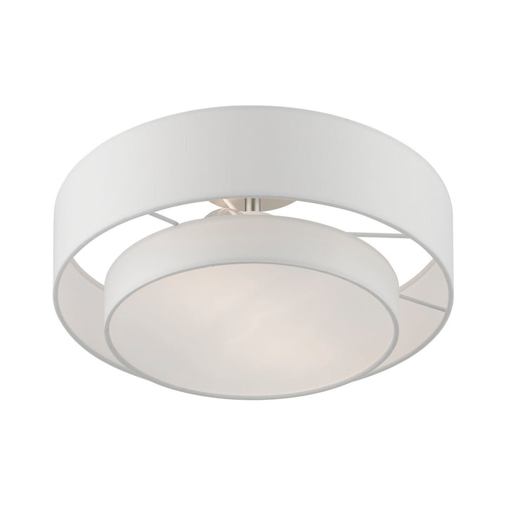 Livex Meridian 47153-91 Ceiling Light - Brushed Nickel