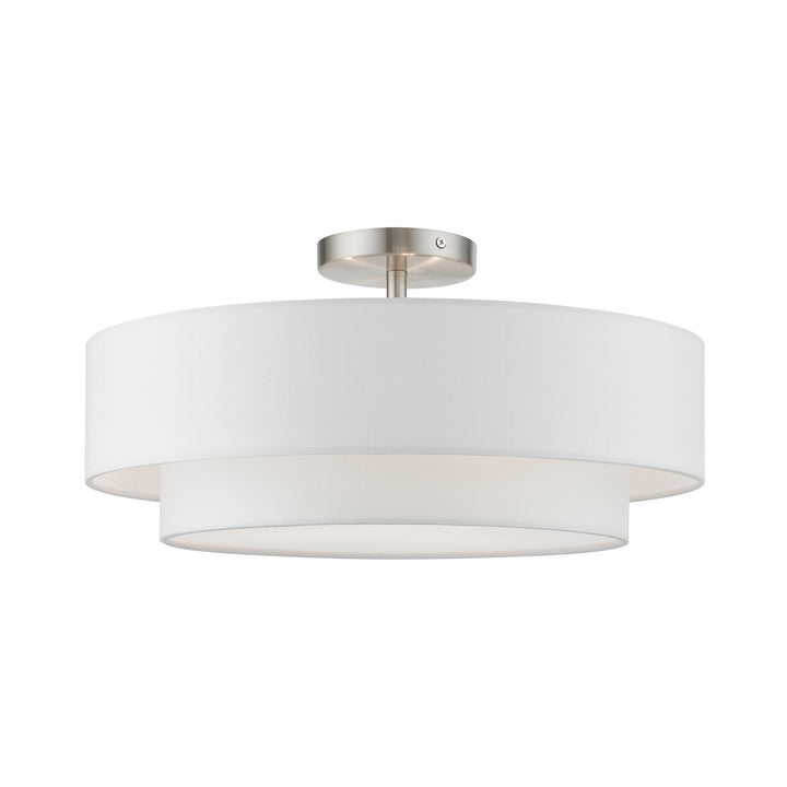 Livex Meridian 47154-91 Ceiling Light - Brushed Nickel