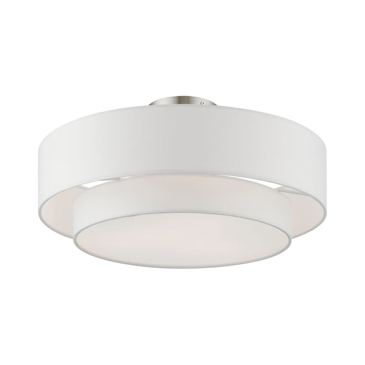 Livex Meridian 47154-91 Ceiling Light - Brushed Nickel