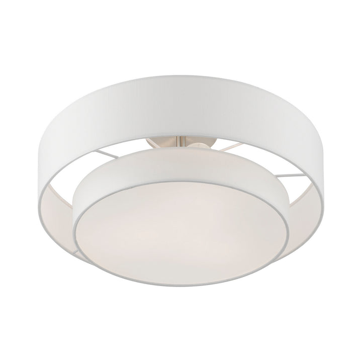 Livex Meridian 47154-91 Ceiling Light - Brushed Nickel