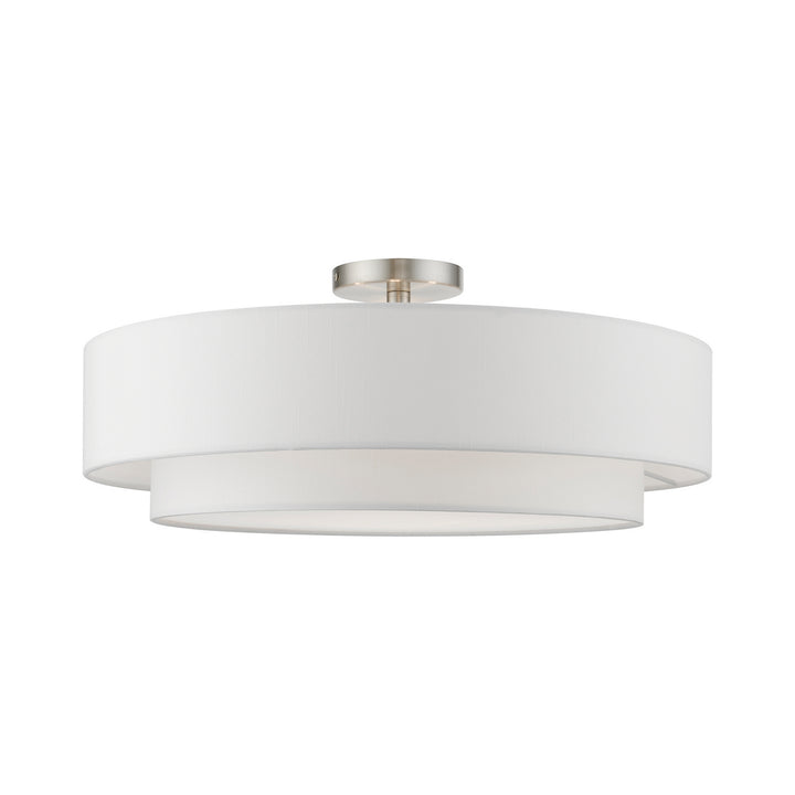 Livex Meridian 47155-91 Ceiling Light - Brushed Nickel