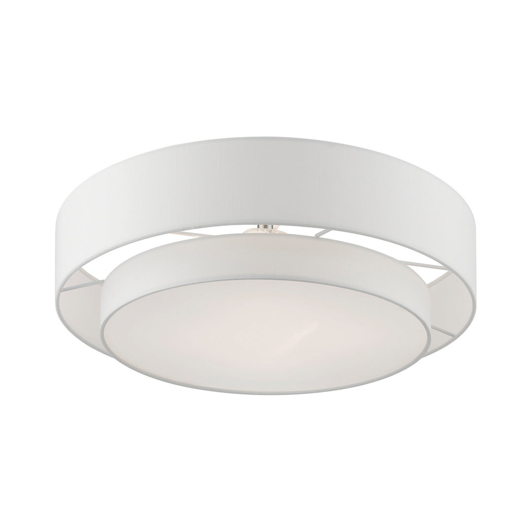 Livex Meridian 47155-91 Ceiling Light - Brushed Nickel