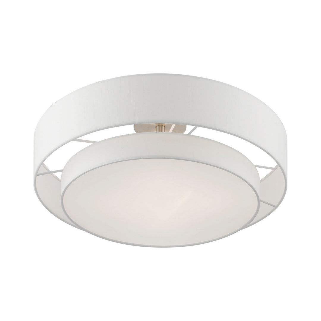 Livex Meridian 47155-91 Ceiling Light - Brushed Nickel