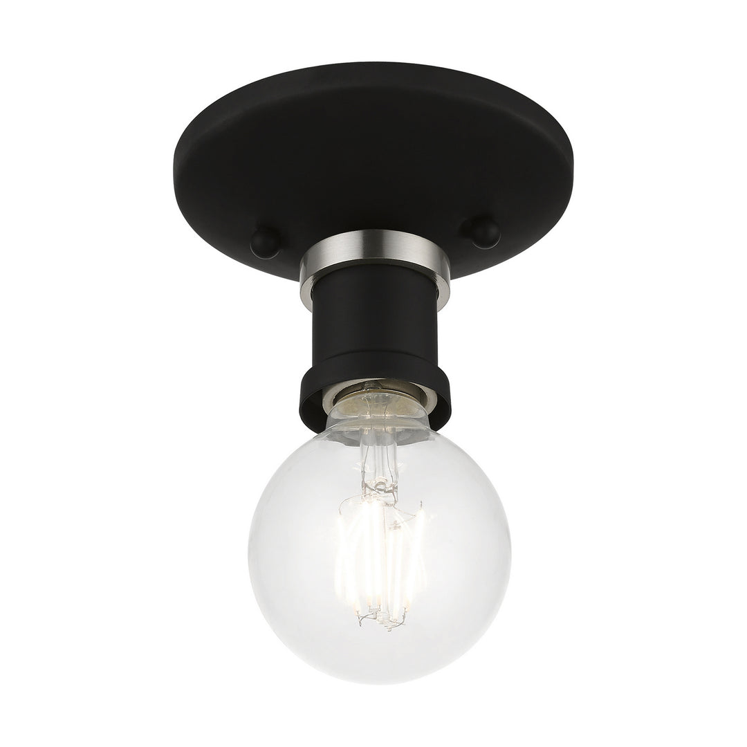 Livex Lansdale 47160-04 Ceiling Light - Black w/Brushed Nickel