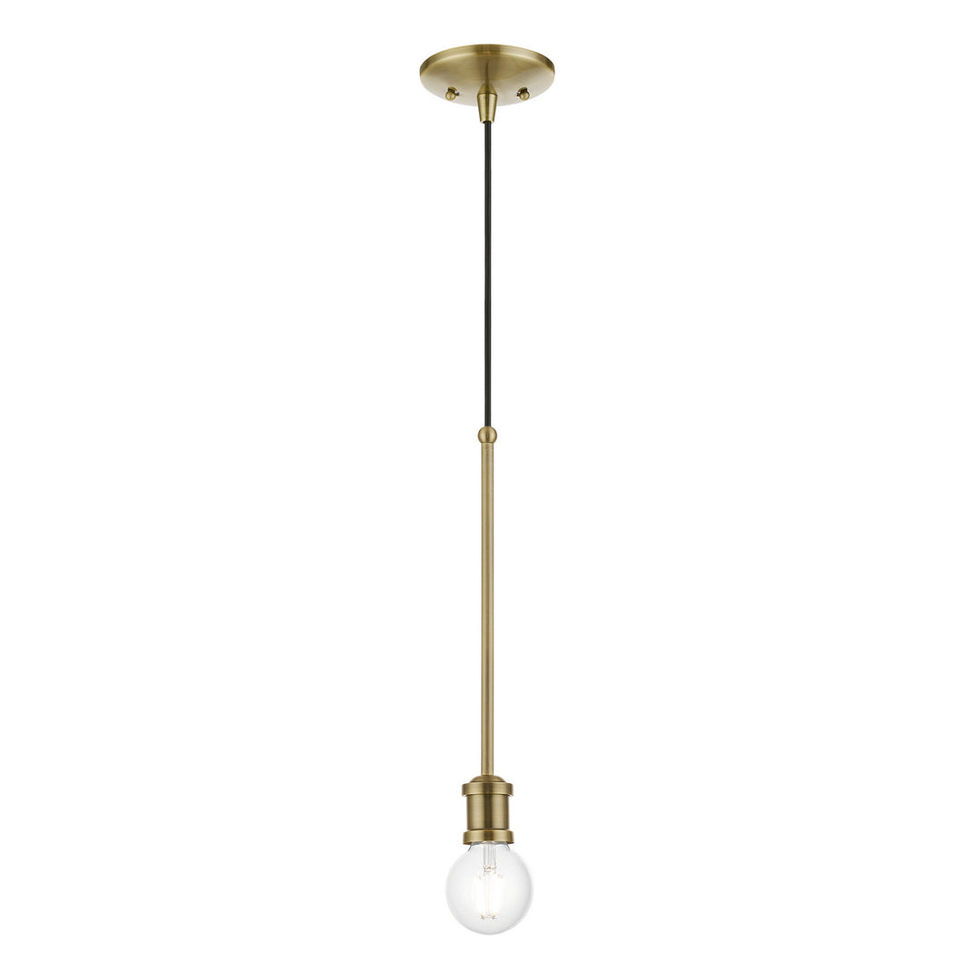 Livex Lansdale 47161-01 Pendant Light - Antique Brass