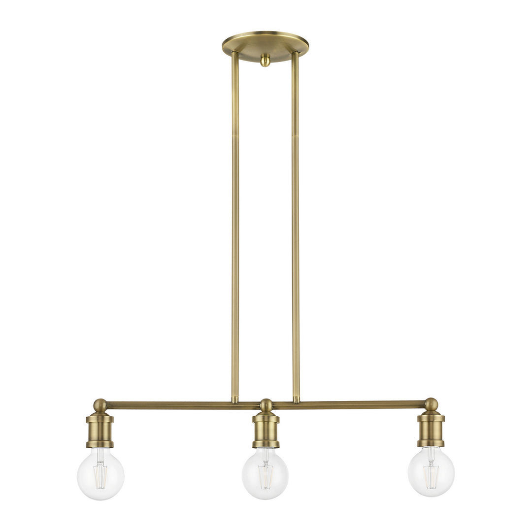 Livex Lansdale 47163-01 Pendant Light - Antique Brass