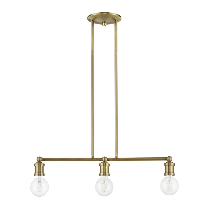 Livex Lansdale 47163-01 Pendant Light - Antique Brass