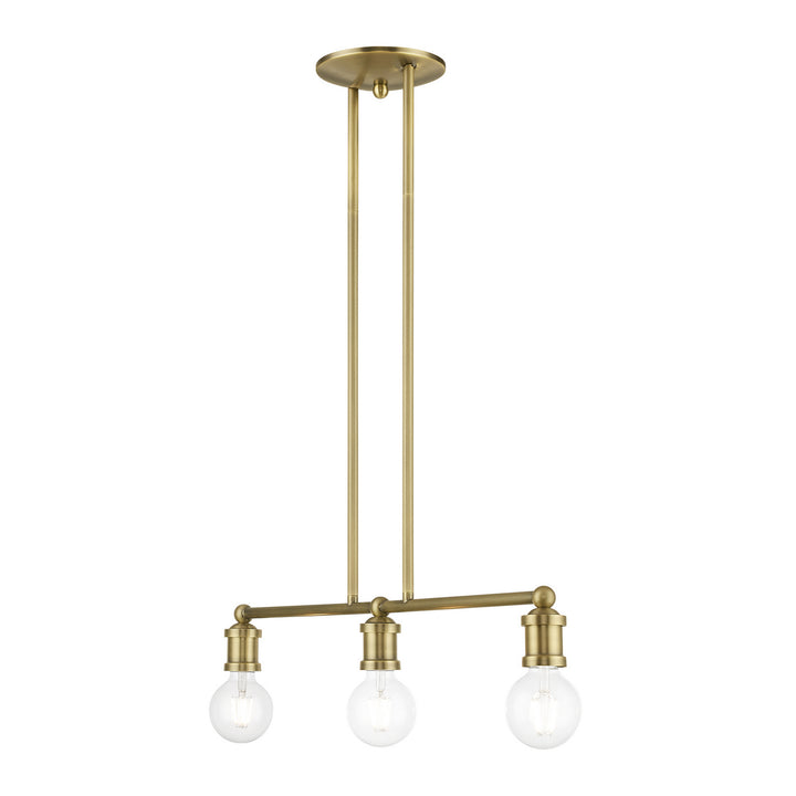 Livex Lansdale 47163-01 Pendant Light - Antique Brass