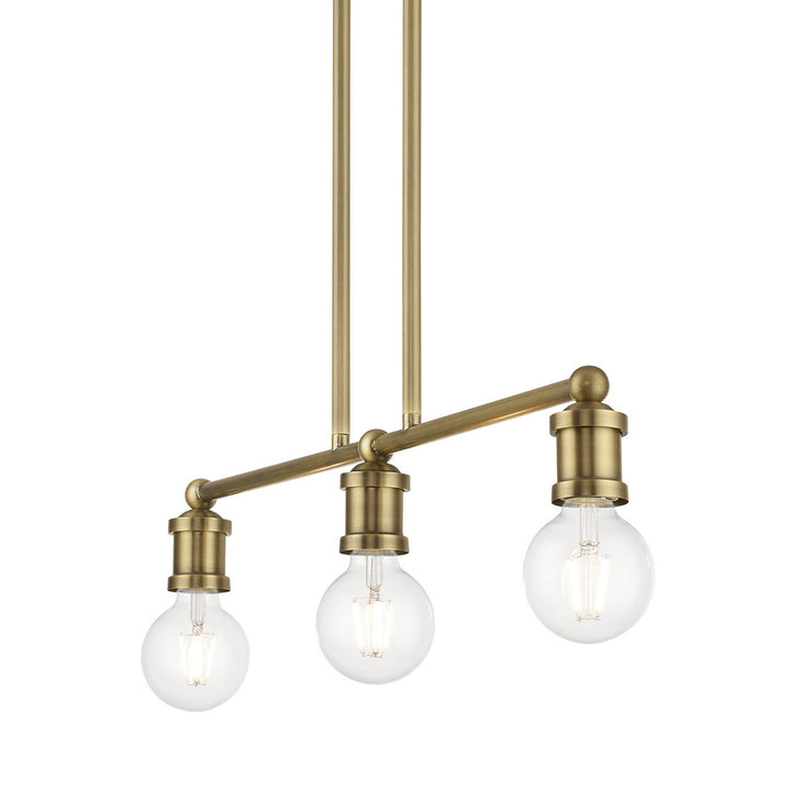 Livex Lansdale 47163-01 Pendant Light - Antique Brass