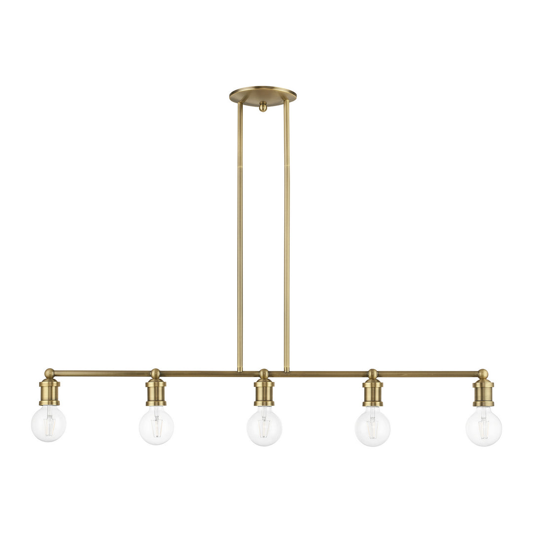 Livex Lansdale 47165-01 Pendant Light - Antique Brass