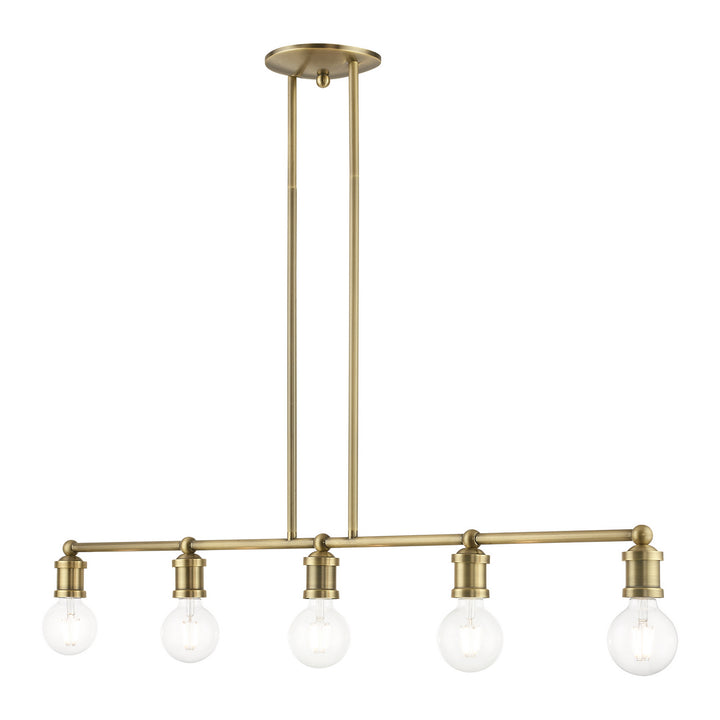 Livex Lansdale 47165-01 Pendant Light - Antique Brass