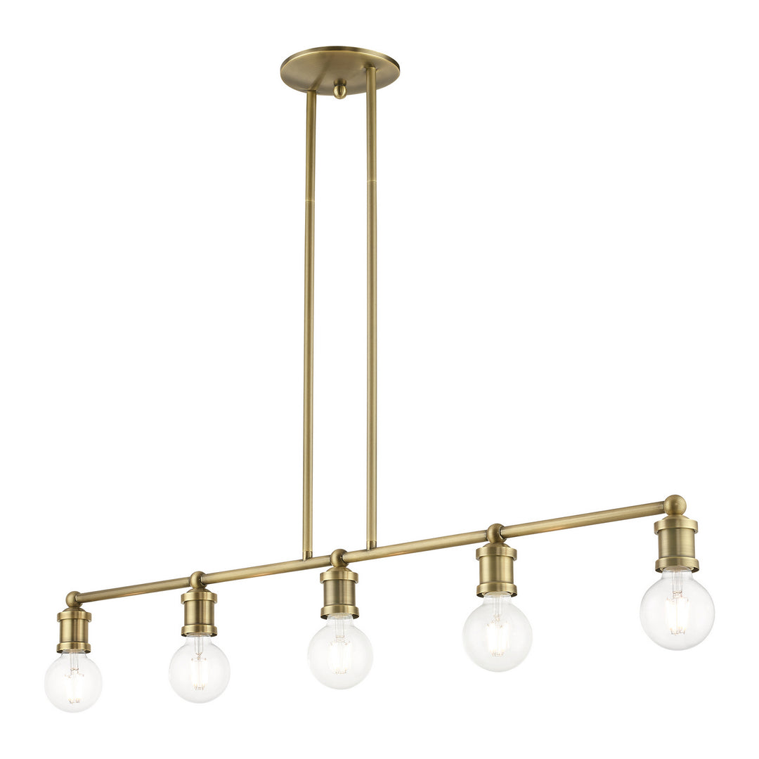 Livex Lansdale 47165-01 Pendant Light - Antique Brass