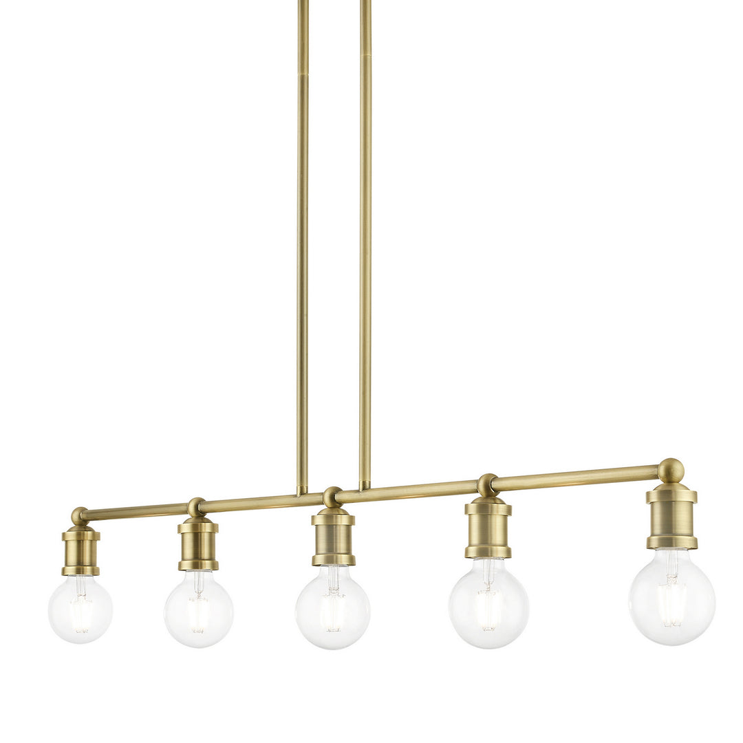 Livex Lansdale 47165-01 Pendant Light - Antique Brass