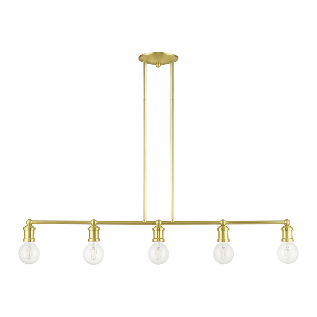Livex Lansdale 47165-12 Pendant Light - Satin Brass