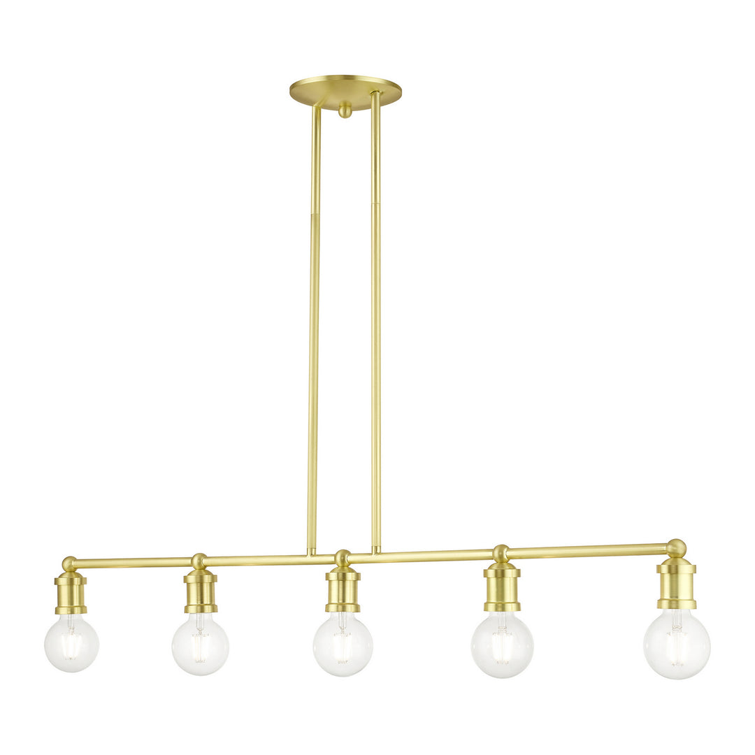 Livex Lansdale 47165-12 Pendant Light - Satin Brass