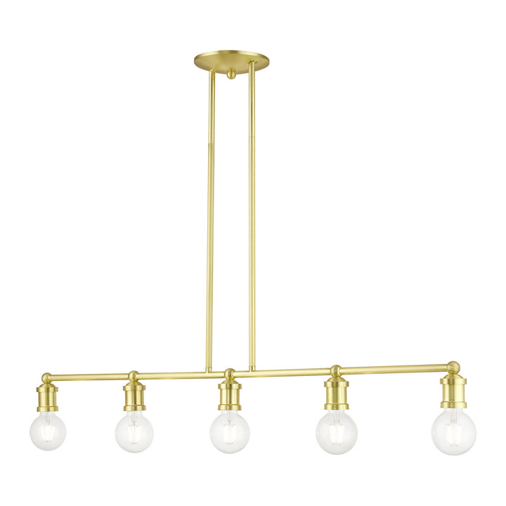 Livex Lansdale 47165-12 Pendant Light - Satin Brass