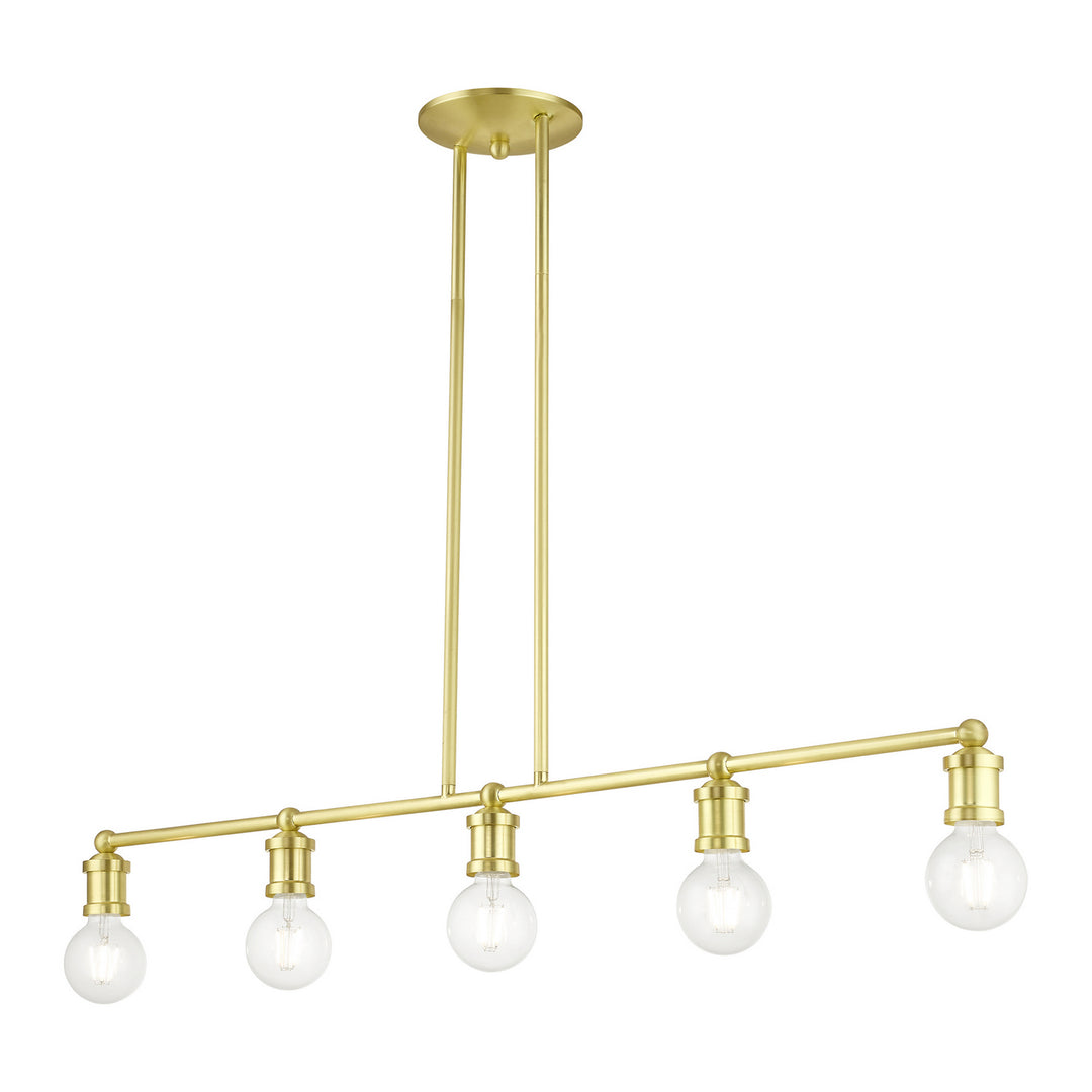 Livex Lansdale 47165-12 Pendant Light - Satin Brass