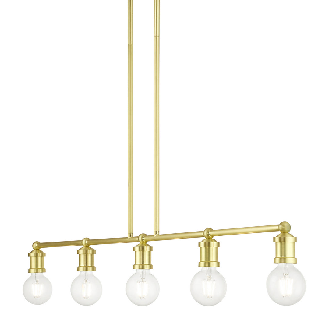 Livex Lansdale 47165-12 Pendant Light - Satin Brass