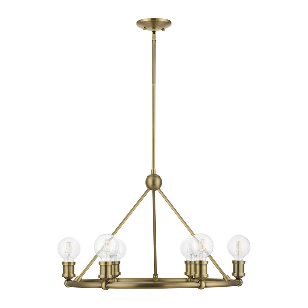 Livex Lansdale 47166-01 Chandelier Light - Antique Brass