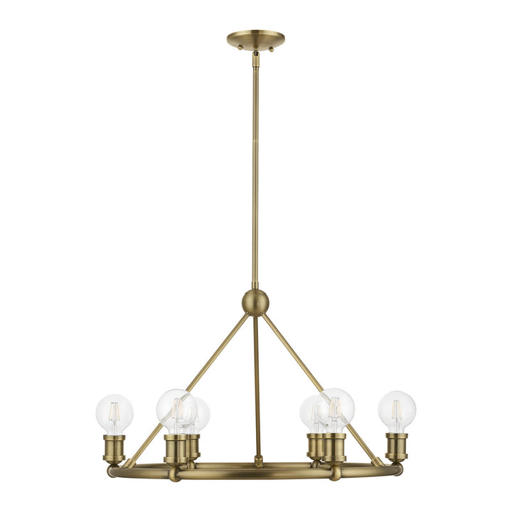 Livex Lansdale 47166-01 Chandelier Light - Antique Brass