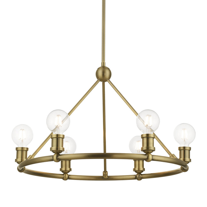 Livex Lansdale 47166-01 Chandelier Light - Antique Brass