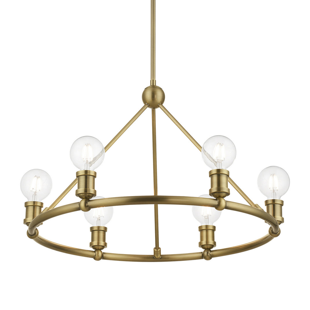 Livex Lansdale 47166-01 Chandelier Light - Antique Brass