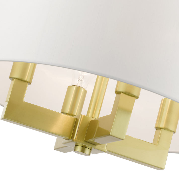 Livex Cresthaven 48784-12 Pendant Light - Satin Brass