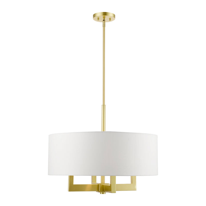Livex Cresthaven 48786-12 Chandelier Light - Satin Brass