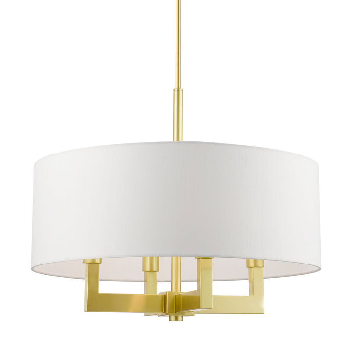 Livex Cresthaven 48786-12 Chandelier Light - Satin Brass