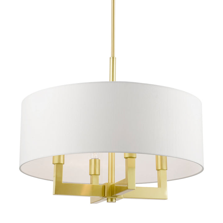 Livex Cresthaven 48786-12 Chandelier Light - Satin Brass