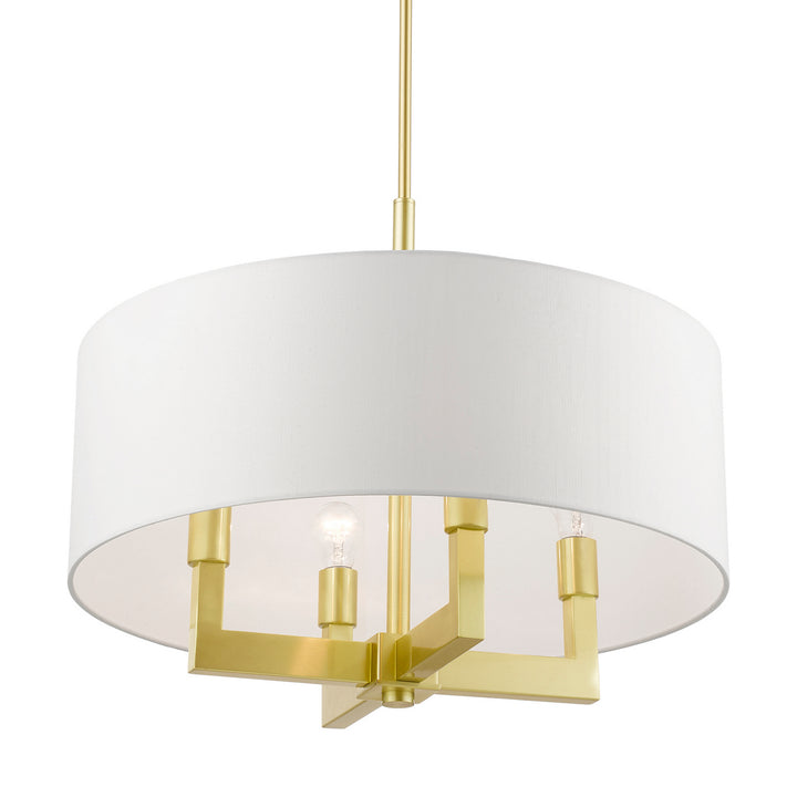 Livex Cresthaven 48786-12 Chandelier Light - Satin Brass