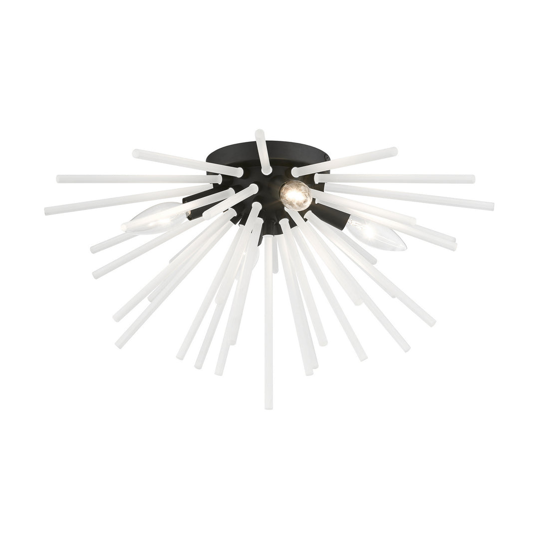 Livex Uptown 48820-04 Ceiling Light - Black